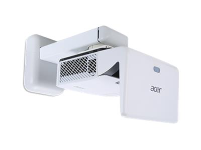 WXGA Projector ACER U5320W (MR.JL111.001) DLP 3D, Ultra Short-Throw, 1280x800, 13000:1, 3000LM, 6000hrs (Eco), HDMI (MHL), VGA, RJ-45, Wi-Fi (optional), 2*10W Stereo Speaker, Wall Mount kit included, White, 5,5kg photo 1