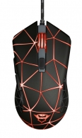 Trust Gaming GXT 133 Locx Illuminated Mouse, 800 - 4000 dpi, 6 Programmable button, LED illuminated top cover with 4 colour breathing effectt, 1,8 m USB, Black thumbnav 1