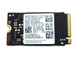 M.2 NVMe SSD 128GB  Samsung  PM991, Interface: PCIe3.0 x2 / NVMe1.2, M2 Type 2242 form factor, Sequential Read: 1700 MB/s, Sequential Write: 1400 MB/s, Max Random 4k: Read / Write: 64K IOPS/220K IOPS, Samsung Phoenix controller, V-NAND TLC, Bulk thumbnav 1