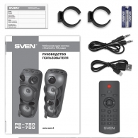 SVEN PS-720, black (80W, TWS, Bluetooth, FM, USB, microSD, LED-display, 2x4400mA*h) thumbnav 3