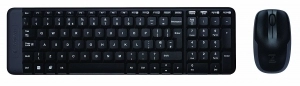 Logitech Wireless Combo MK220, Keyboard & Mouse, USB, US INT'L EER, Retail