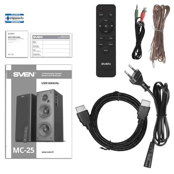 Boxe 2.0 SVEN MC-25/ 150W RMS/ Bluetooth/ HDMI Arc/ optical/ USB photo 8
