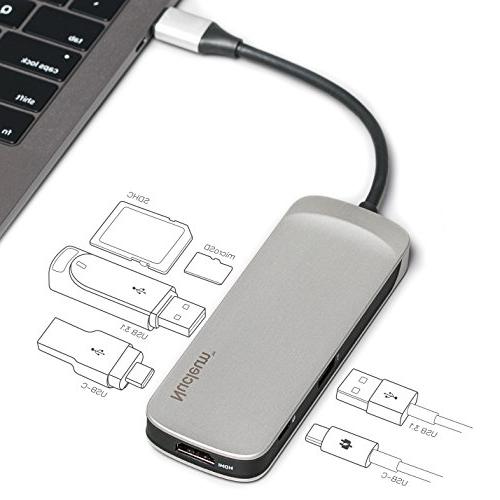 Многопортовый Адаптер Kingston Nucleum (C-HUBC1-SR-EN)/ USB-C/ 2xUSB-A 3.2/ 2xUSB-C 3.2/ HDMI/ SD/ microSD photo 3
