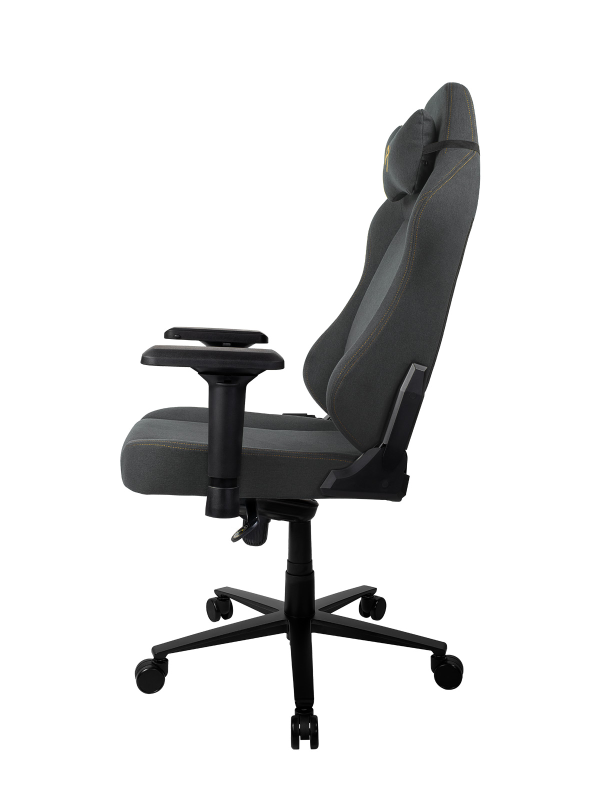 Fotoliu Gaming AROZZI Primo Woven Fabric/ 135-145kg / 165-190cm / Black/Gold photo 3
