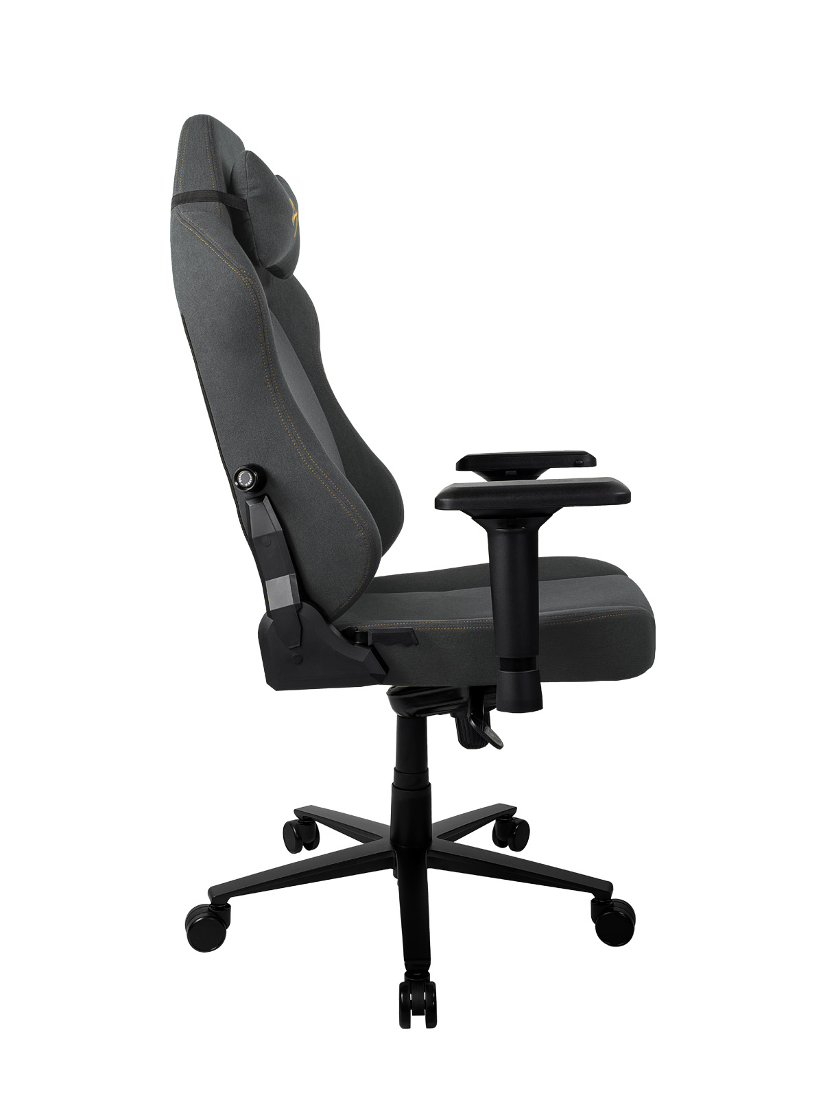 Fotoliu Gaming AROZZI Primo Woven Fabric/ 135-145kg / 165-190cm / Black/Gold photo 5