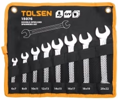 Набор 8 ключей рожковых 6-22мм Tolsen