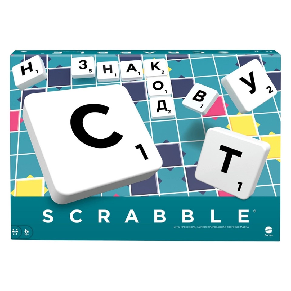 Mattel Y9618 Joc De Masa"Scrabble" Original (Rus) photo 1