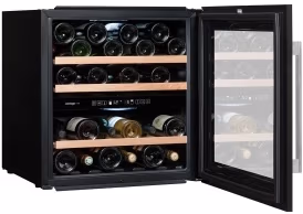 Vitrina de vinuri incorporabil Avintage AVI60CDZA, 36 sticle, 59.5 cm, A, Negru