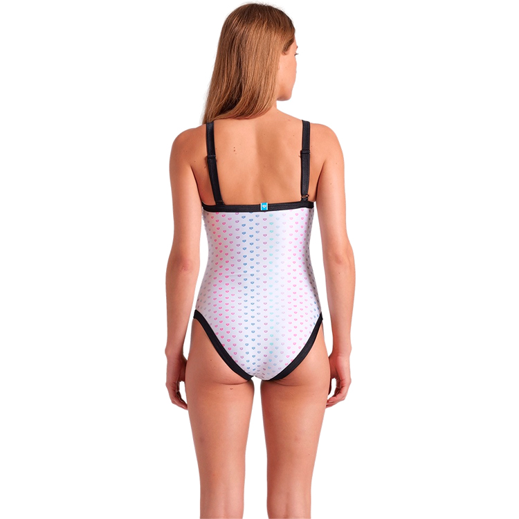 Купальник Arena RAINBOW MONOGRAM BIKINI TRIANG S Белый/Черный Женский photo 3