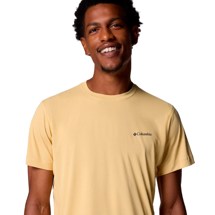 Tricou bărbătesc Columbia Zero Rules Light Short Sleeve Crew M Galben photo 4