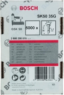 Set de stifturi cu cap ascuns Bosch 5000- 1.2x35 mm, 2608200515 thumbnav 1