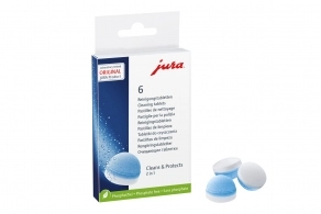 Таблетки для очистки кофемашин Jura 2in1 6buc, 62715