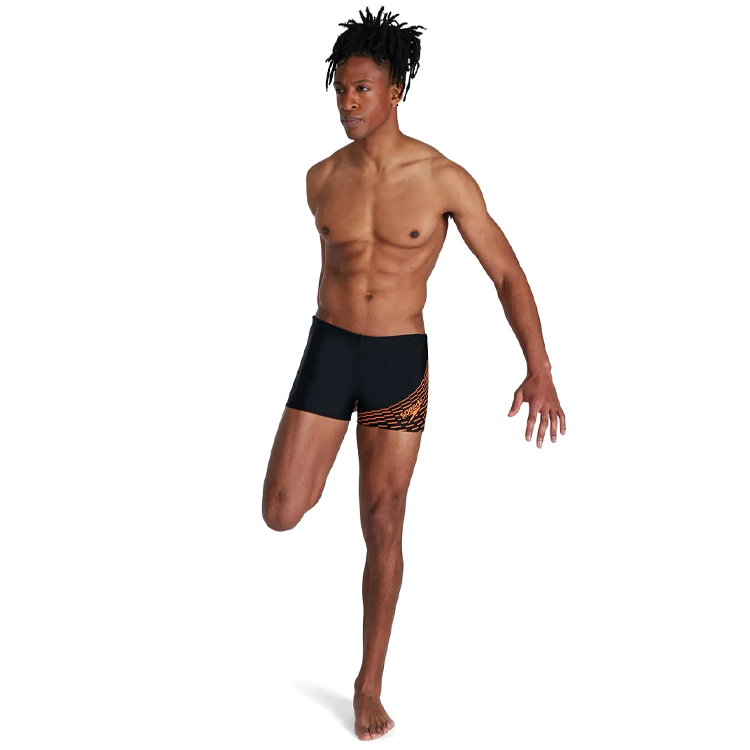 Плавки-шорты Speedo MEDLEY LOGO ASHT AM        /Чёрный/Оранжевый photo 2