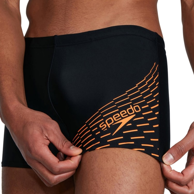 Плавки-шорты Speedo MEDLEY LOGO ASHT AM        /Чёрный/Оранжевый photo 3