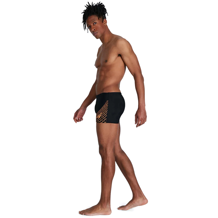 Плавки-шорты Speedo MEDLEY LOGO ASHT AM        /Чёрный/Оранжевый photo 5