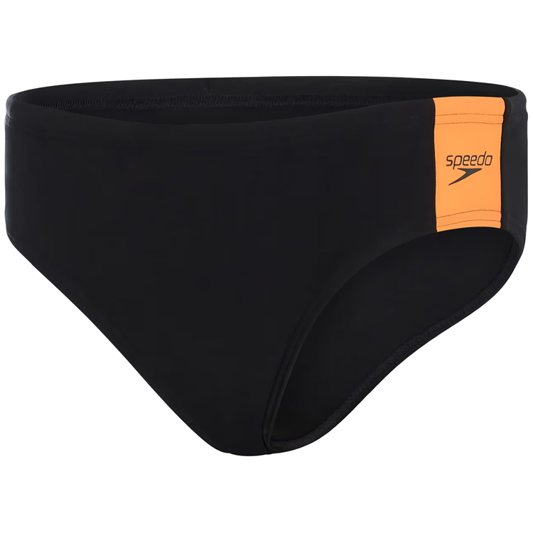 Slipi Speedo BOOM LOGO SPL 5CM BRF JM / Barbati / Mărime 5-6 / Negru-oranj photo 2