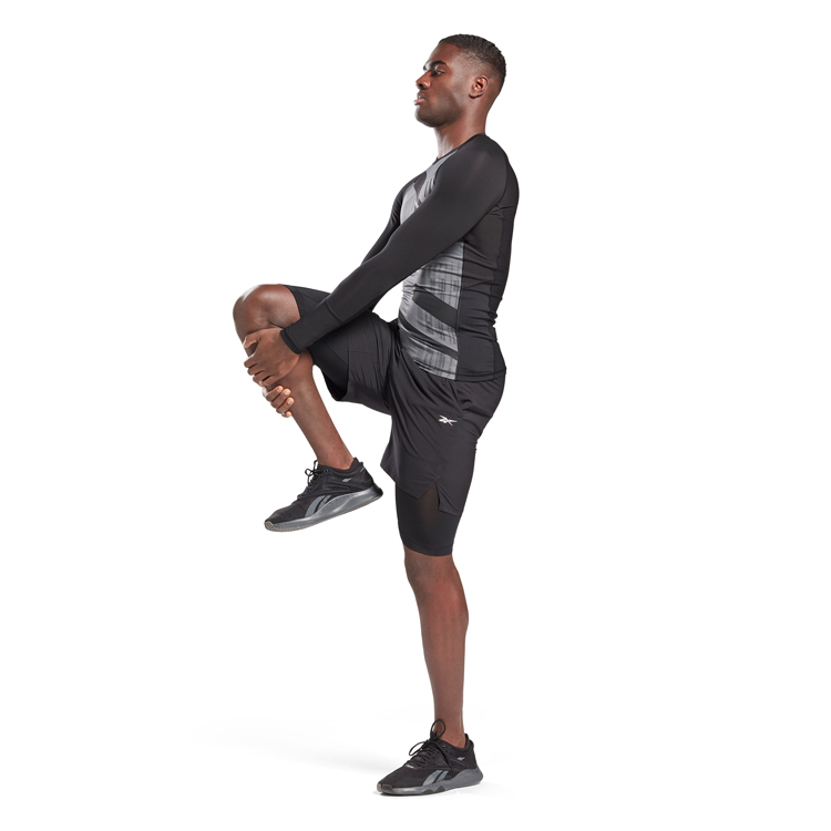 Шорты мужские Reebok TS 2-in-1 Strength S Черный photo 2
