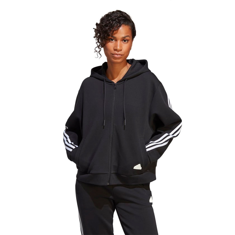 Hanorac Adidas W FI 3S FZ 2XS Negru Femei photo 2