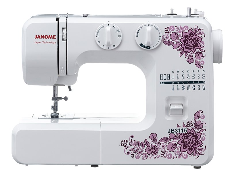 Masina de cusut Janome JB3115, 9 programe, Alb-roz photo 1
