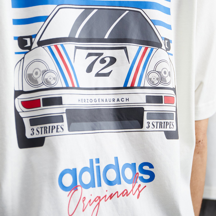 Tricou bărbătesc Adidas MOTOSP GFX TEE S Alb photo 4