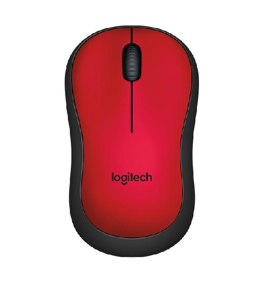Logitech Wireless Mouse M220 Red, Silent Optical Mouse for Notebooks, Nano receiver, Red, Retail photo 1