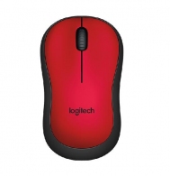 Logitech Wireless Mouse M220 Red, Silent Optical Mouse for Notebooks, Nano receiver, Red, Retail thumbnav 1
