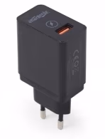 USB Charger Gembird EG-UQC3-01, 1xUSB QC3.0 output: DC 3.8V...6.5V / 3A, 6.5V...9V / 2A, 9V...12V / max 1.5A, Input: 100/240V, Black