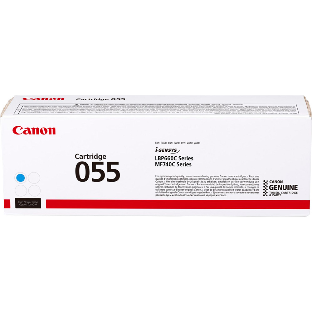 Laser Cartridge Canon 055 (3015C002), cyan (2100 pages) for MF742Cdw, MF744Cdw, MF746Cx, LBP663Cdw, LBP664Cx photo 1
