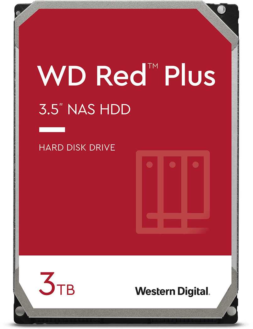 3.5" HDD 3.0TB  Western Digital WD30EFZX Caviar® Red™ Plus NAS, CMR Drive, 5400rpm, 128MB, SATAIII photo 1