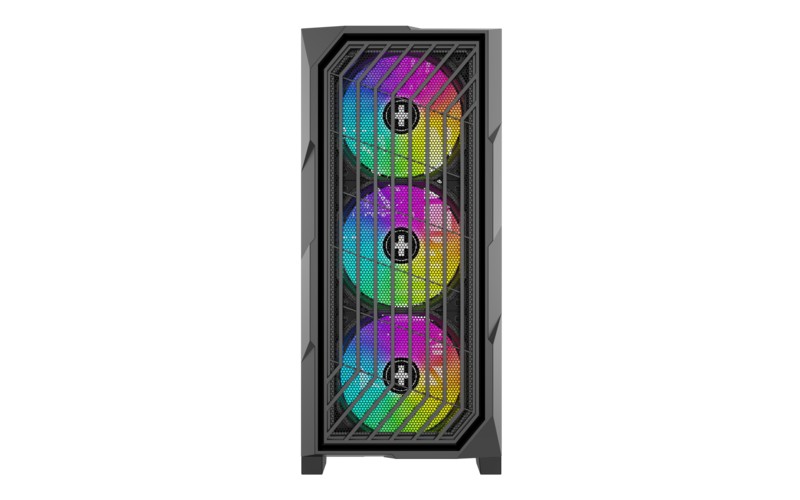Корпус XILENCE BREEZE II (XG181) / w/oPSU / Side panel / 3x ARGB 120mm + 1x120mm / ATX / Black photo 5