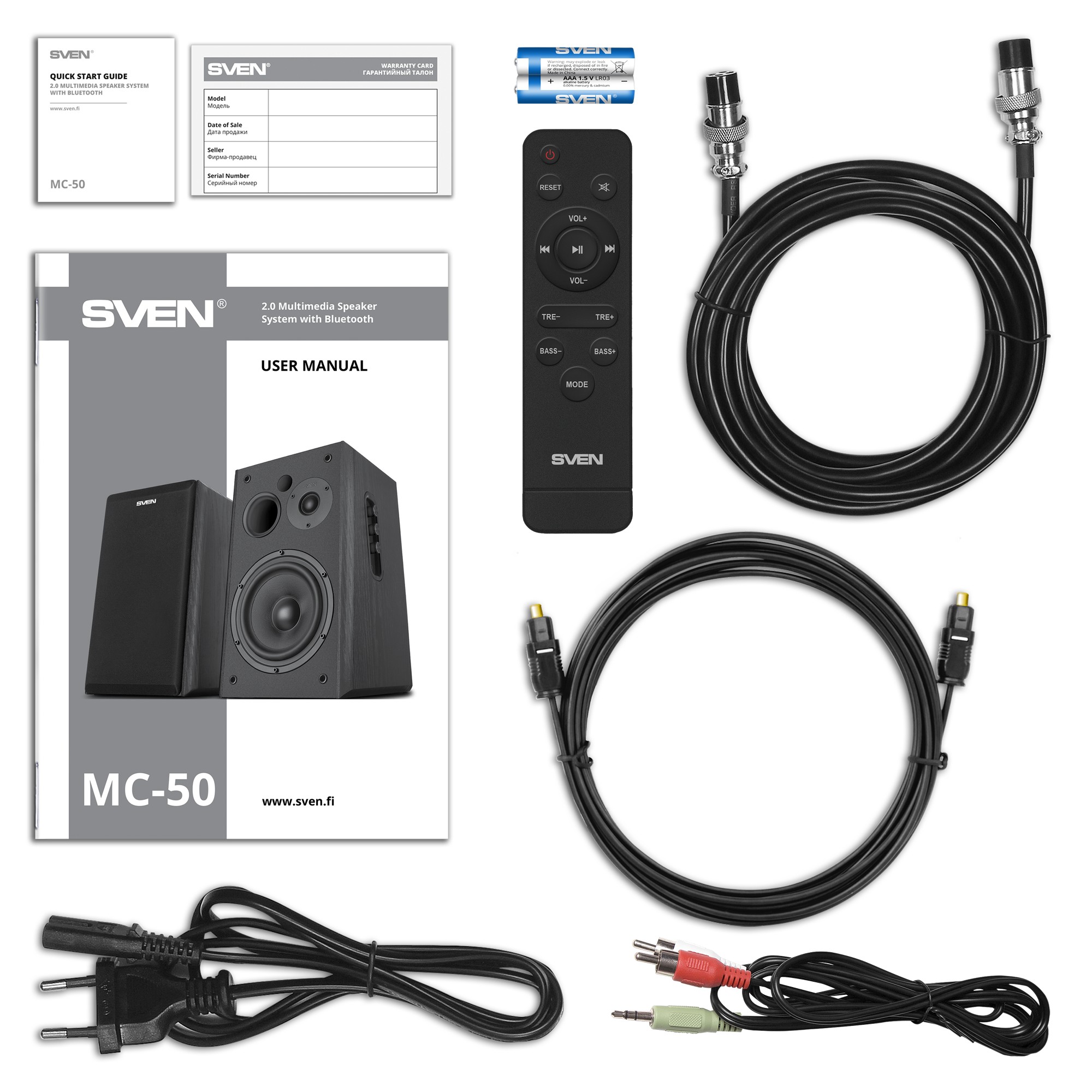 Колонки 2.0 SVEN MC-50/ 210W RMS/ Bluetooth/ HDMI Arc/ optical photo 9