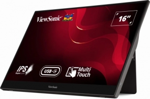 15.6” Портативный сенсорный монитор VIEWSONIC TD1655 / 6.5ms / Black thumbnav 3