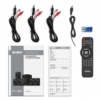 Boxe 5.1 SVEN HT-202 / 80W RMS / Bluetooth / FM-tune / USB Flash / SD card / Black thumbnav 8