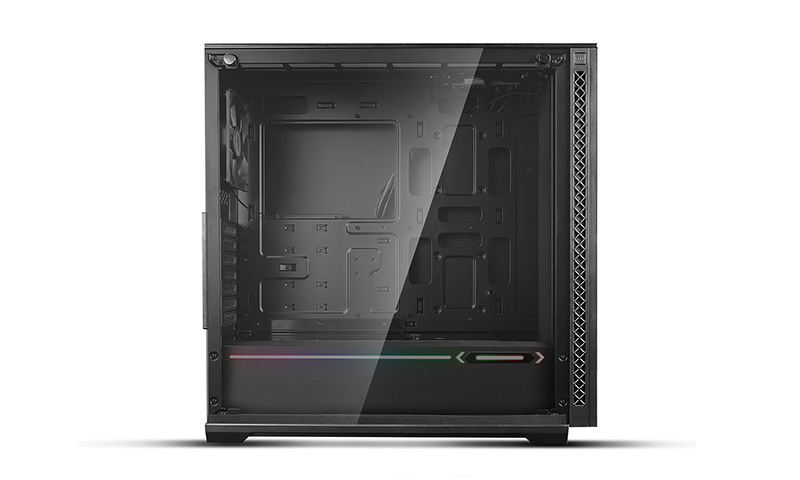 Корпус DEEPCOOL MATREXX 70 ADD-RGB 3F / w/oPSU / Side panel / 3x120mm RGB fans / RGB LED Strip / ATX / Black photo 5