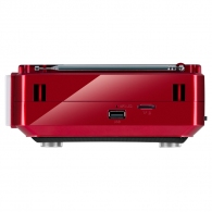 SVEN SRP-525 Red, FM/AM/SW Radio, 3W RMS, 8-band radio receiver, built-in audio files player from USB-fash, microSD and SD card storage devices, telescopic swivel antenna, built-in battery thumbnav 5