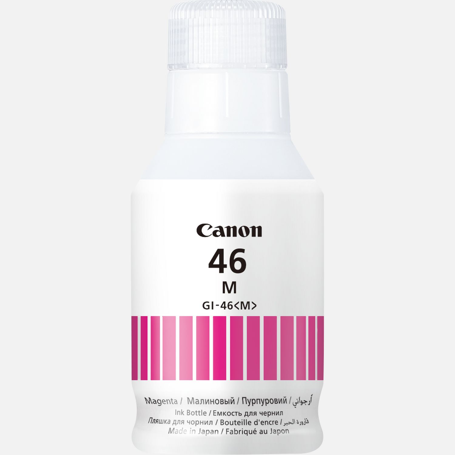 Ink Bottle Canon GI-46 M, Magenta (4428C001), 135ml 14000 p. (Eco 21000 p.) for MAXIFY GX3040 MAXIFY GX4040 MAXIFY GX5040 MAXIFY GX5140 MAXIFY GX5540 MAXIFY GX6040 MAXIFY GX6140 MAXIFY GX6540 MAXIFY GX7040 MAXIFY GX7140 photo 1 Ink Bottle Canon GI-46 M, Magenta (4428C001), 135ml 14000 p. (Eco 21000 p.) for MAXIFY GX3040 MAXIFY GX4040 MAXIFY GX5040 MAXIFY GX5140 MAXIFY GX5540 MAXIFY GX6040 MAXIFY GX6140 MAXIFY GX6540 MAXIFY GX7040 MAXIFY GX7140 photo 1