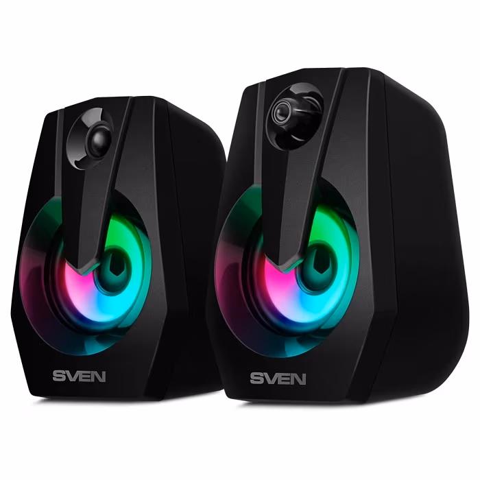 Колонки SVEN 370 / 6W / USB power / RGB / Black 