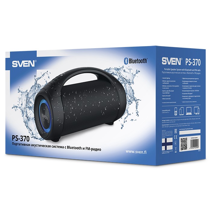 Колонки SVEN 370 / 6W / USB power / RGB / Black photo 11