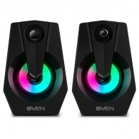 Колонки SVEN 370 / 6W / USB power / RGB / Black thumbnav 2