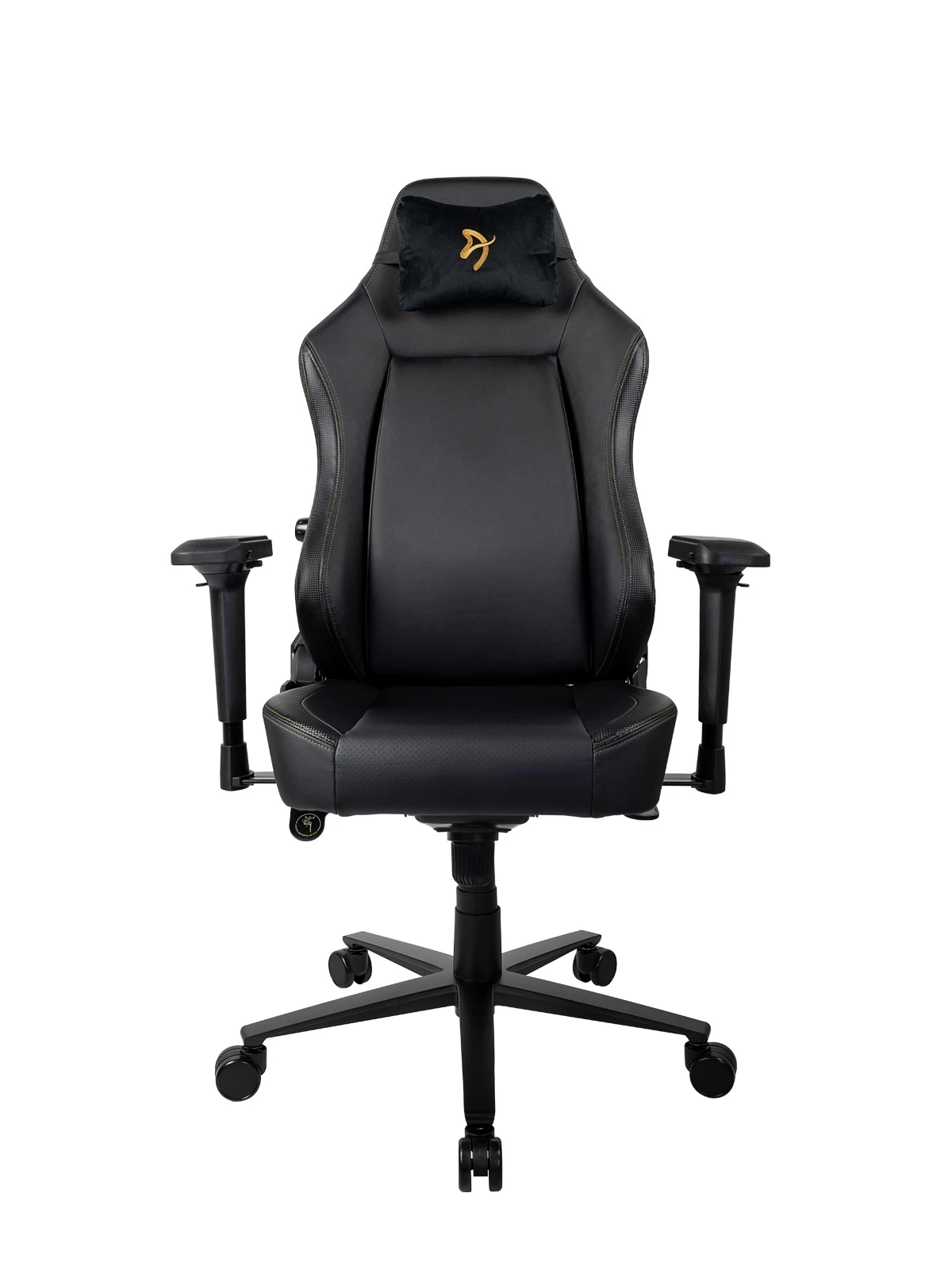 Игровое кресло AROZZI Primo PRIMO-PU-GD/ 135-145kg / 165-190cm / Black/Gold