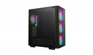 Carcasa DEEPCOOL MATREXX 55 MESH V4 / w/oPSU / Side panel / ATX / Black thumbnav 2