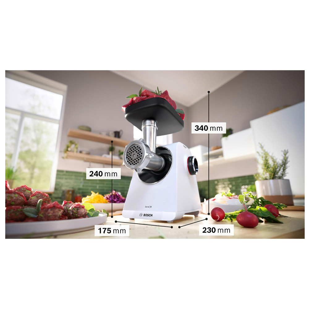 Мясорубка Bosch MFWS607W photo 4