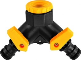 Conector rapid pentru furtun tip Y 1/2 cu robinete Tolsen thumbnav 1