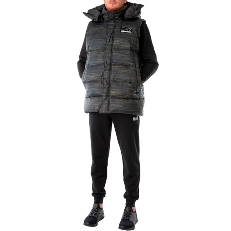 Gilet pt bărbați EA7 EMPORIO ARMANI GILET PIUMINO S Gri photo 2