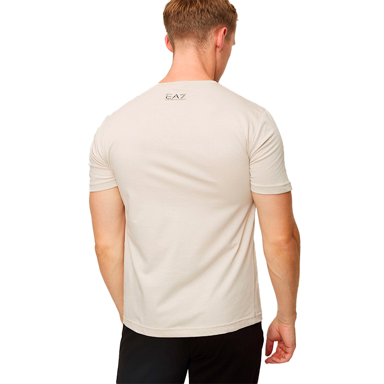 Tricou bărbătesc EA7 EMPORIO ARMANI T-SHIRT M S Bej photo 2