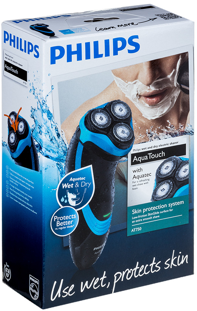 Aparat de ras Philips AT750 Negru cu sur photo 5