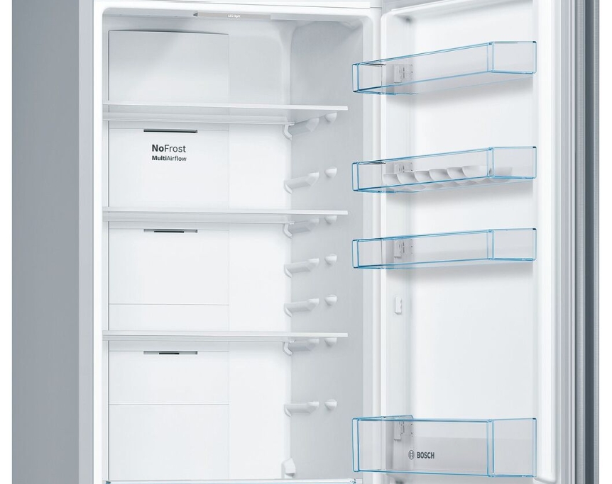 Frigider cu doua usi Bosch KGN39UL316 / 366 l / 200 cm / A++ / Gri photo 3
