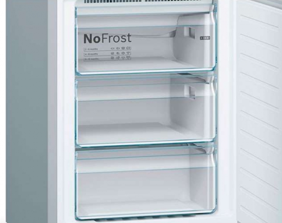 Frigider cu doua usi Bosch KGN39UL316 / 366 l / 200 cm / A++ / Gri photo 6