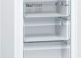 Холодильник с нижней морозильной камерой Bosch KGN39VW316, 366 л, 203 см, A++, Белый