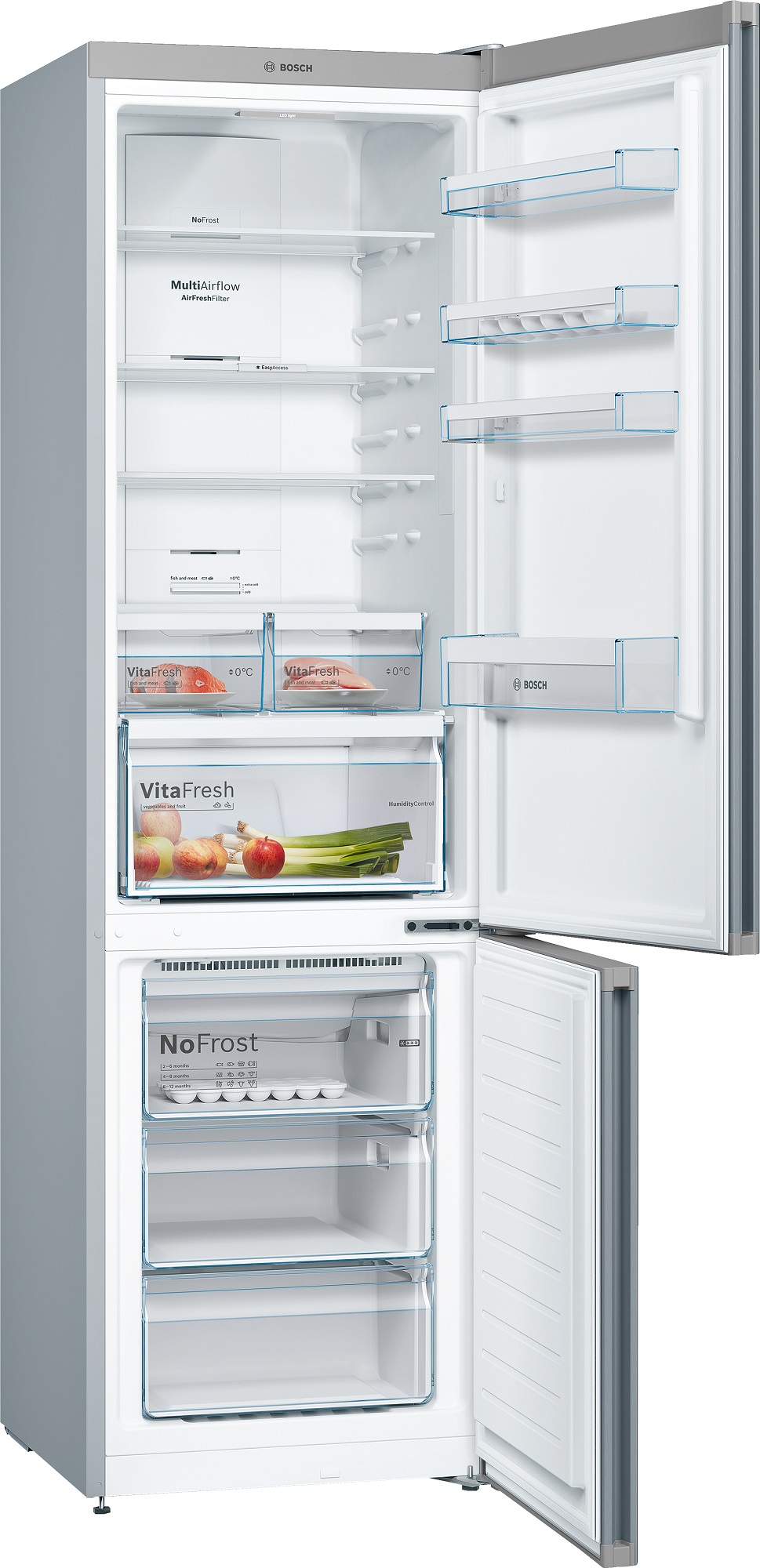 Холодильник двухдверный Bosch KGN39XL316 / 384 л / 203 см / F  photo 2